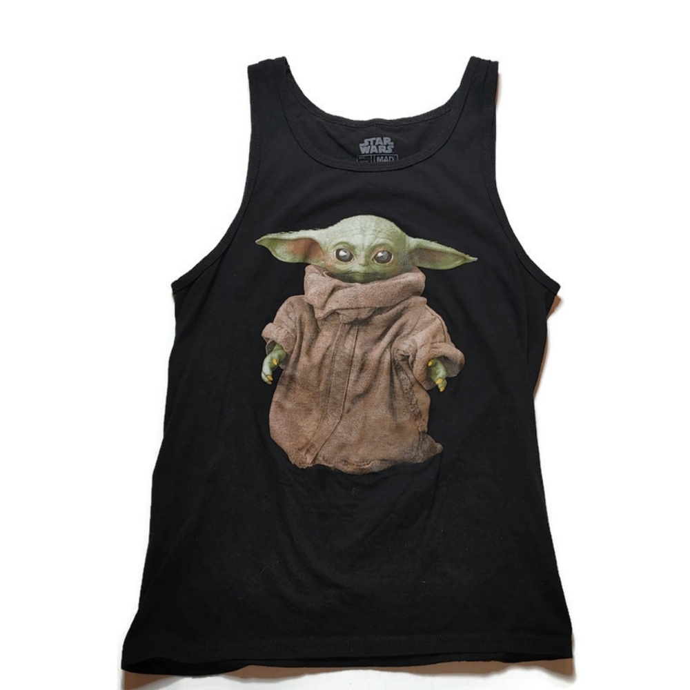 Star Wars Baby Yoda Graphic Tank Top small